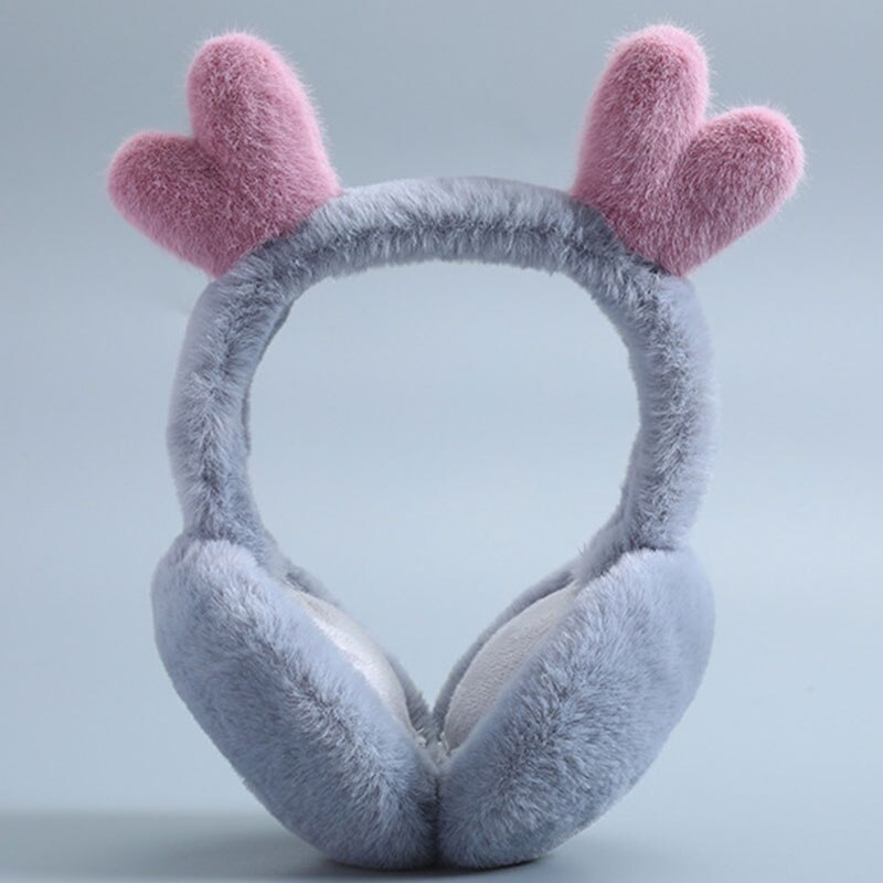 Soft Plush Ear Warmer Winter Warm Earmuffs for Women Men Solid Color Earflap Outdoor Cold Protection Ear-Muffs Ear Cover
