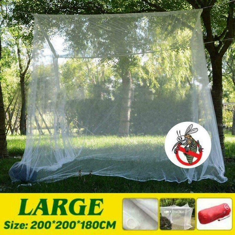 Large White Camping Mosquito Net Indoor Outdoor Insect Storage Tent: Default Title