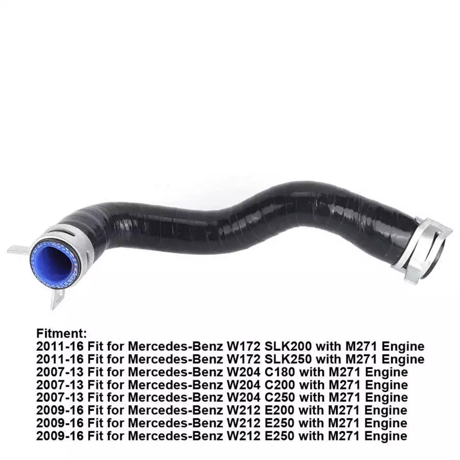 Air Intake Hose Inlet Air Pipe Turbo Intake Repair Hose for Mercedes-Benz W204 C180 C250 E200 E250 SLK200 with M271 Engine