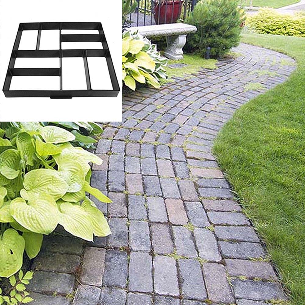 Garden DIY Plastic Path Maker Pavement Model Concrete Stepping Stone Cement Mould Brick molds for cement Mold Decoration