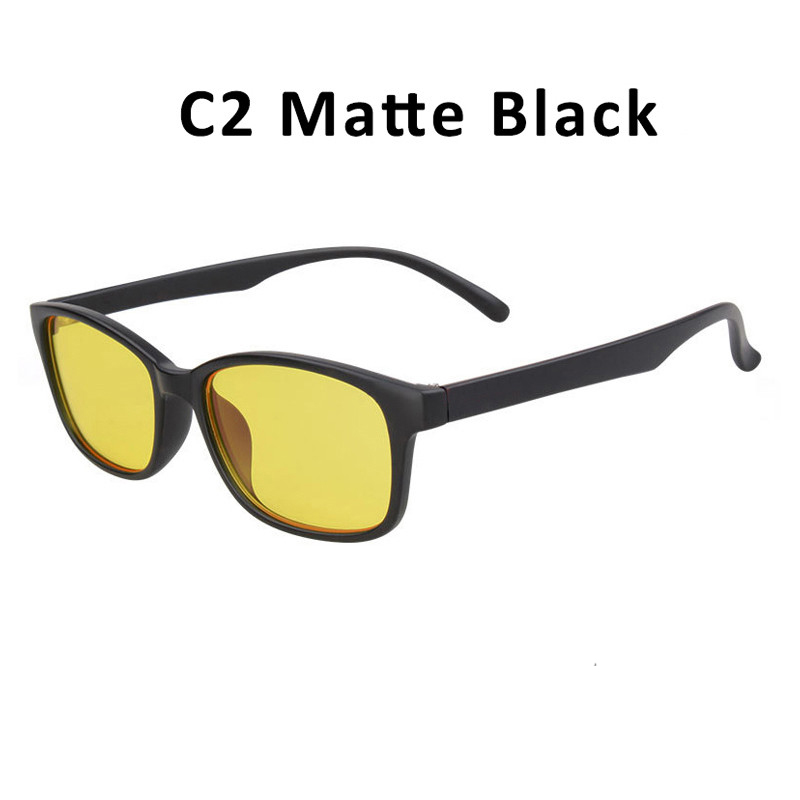 Computer Mobile Phone Glasses Men Women Anti Blue Light Blocking Glasses Gaming Protection UV400 Radiation Goggles Spectacles: C2 Matte Black