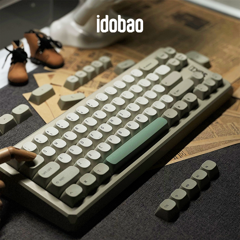 Idobao retro MA Keycaps dla klawiatury prochowiec Keycap PBT oryginalny projekt dla klawiatury mechanicznej przełączniki wiśnia MX prostota nasadki na klawisze