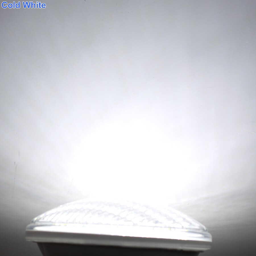 Lâmpada led subaquática par56, rgb, 12v, 24w, 36w, à prova d&#39;água, ip68, iluminação para lago, substituição de lâmpadas de halogênio: Branco / 24W