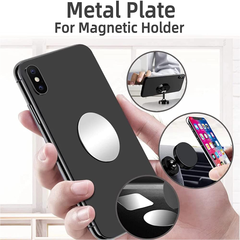 5/10 pièces plaque métallique pour support de téléphone magnétique de voiture support d'autocollant de feuille de fer universel support de support de téléphone aimant adhésif fort