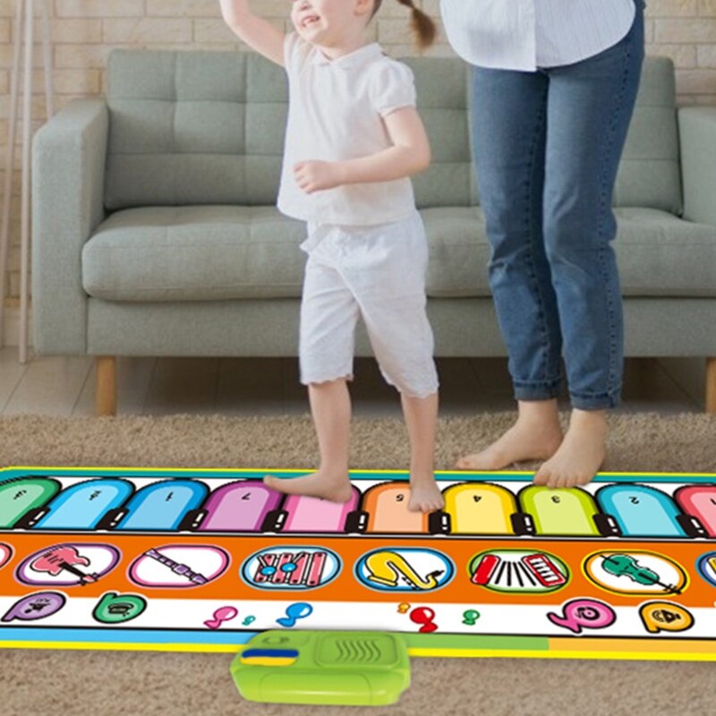 Music piano pad Electronic piano keyboard game pad Portable music blanket 54DF