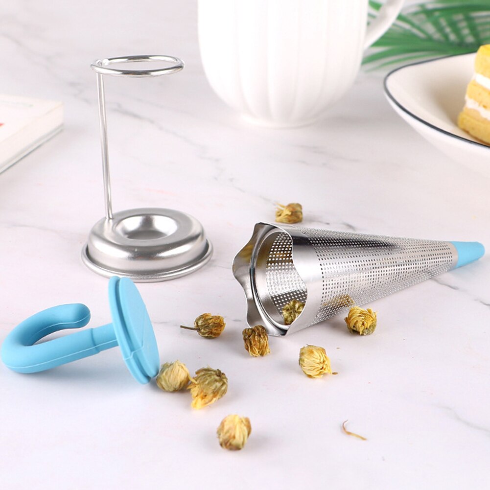 Silicone Umbrella Owl Shape Tea Strainer Filter Loose Leaf Tea Brewing Infuser Stainless Steel Mesh Kitchen Accessories