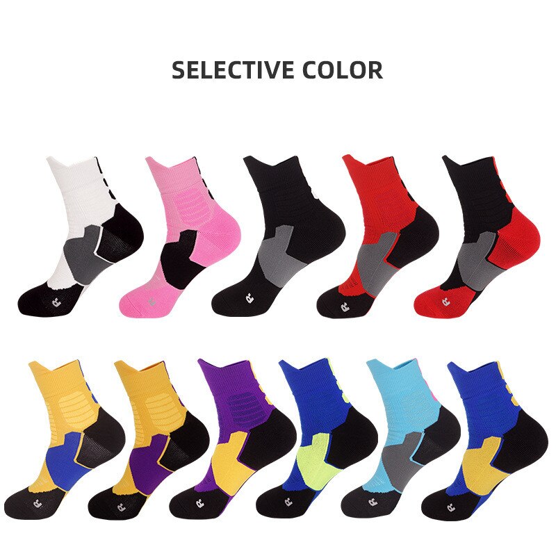 Kids Basketbal Sokken Vrouwen Sport Druk Fietsen Korte Buis Running Wandelen Antislip Antihechtende Comfortabele Kleur Sokken