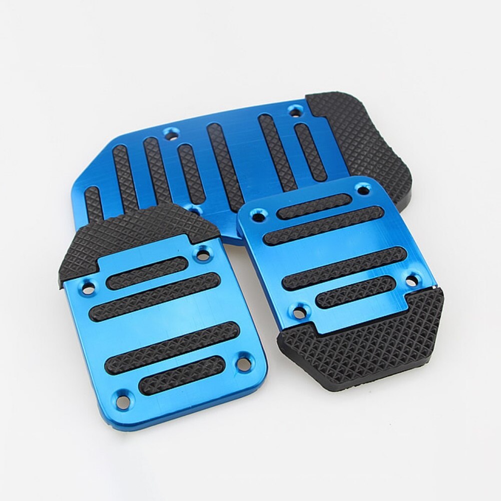2Pcs/3Pcs Car Vehicle Automatic Manual Accelerator Brake Metal Foot Pedal Set