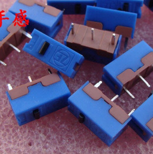 4 stk/pak original zf rød hvidguld sort prik museknap mus micro switch dg serie: Sort prik