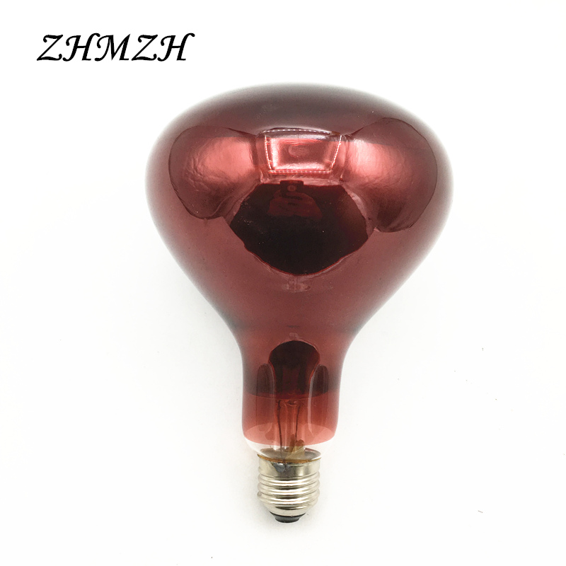 Lámpara calefactora de Fisioterapia por infrarrojos E27 de 220V, Bombilla calefactora para permanente de peluquería, lámparas de 150w, 250w y 275W