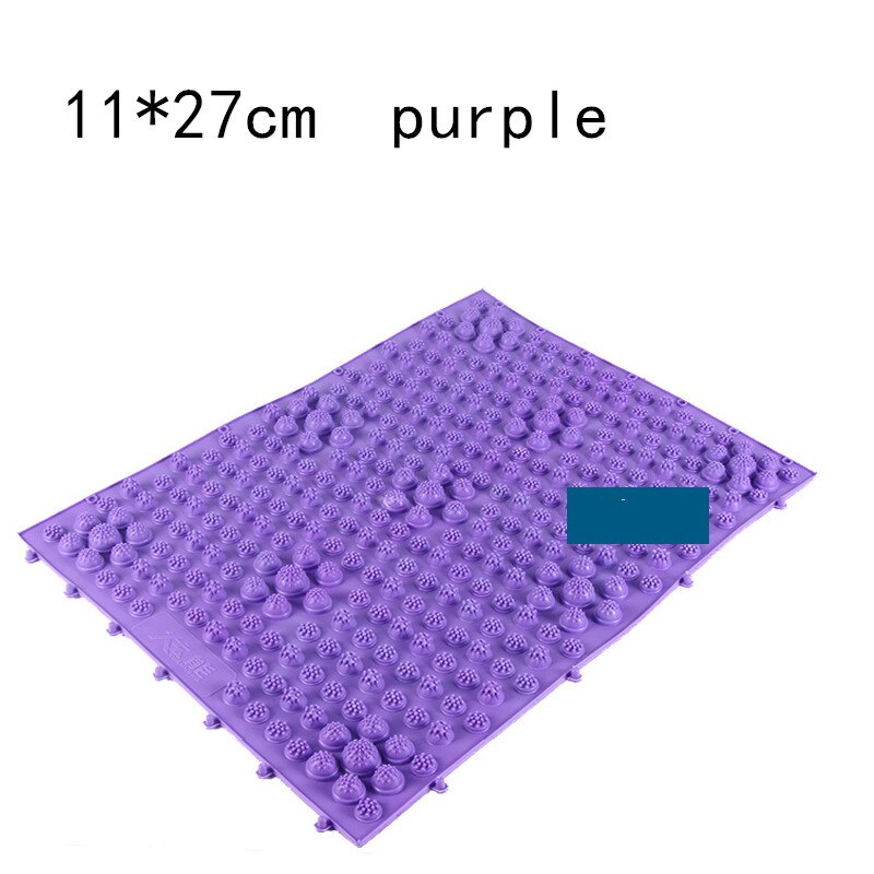 1Pc Reflexologie Voetmassage Pad Teen Druk Plaat Mat Bloedsomloop Shiatsu Mat: Paars