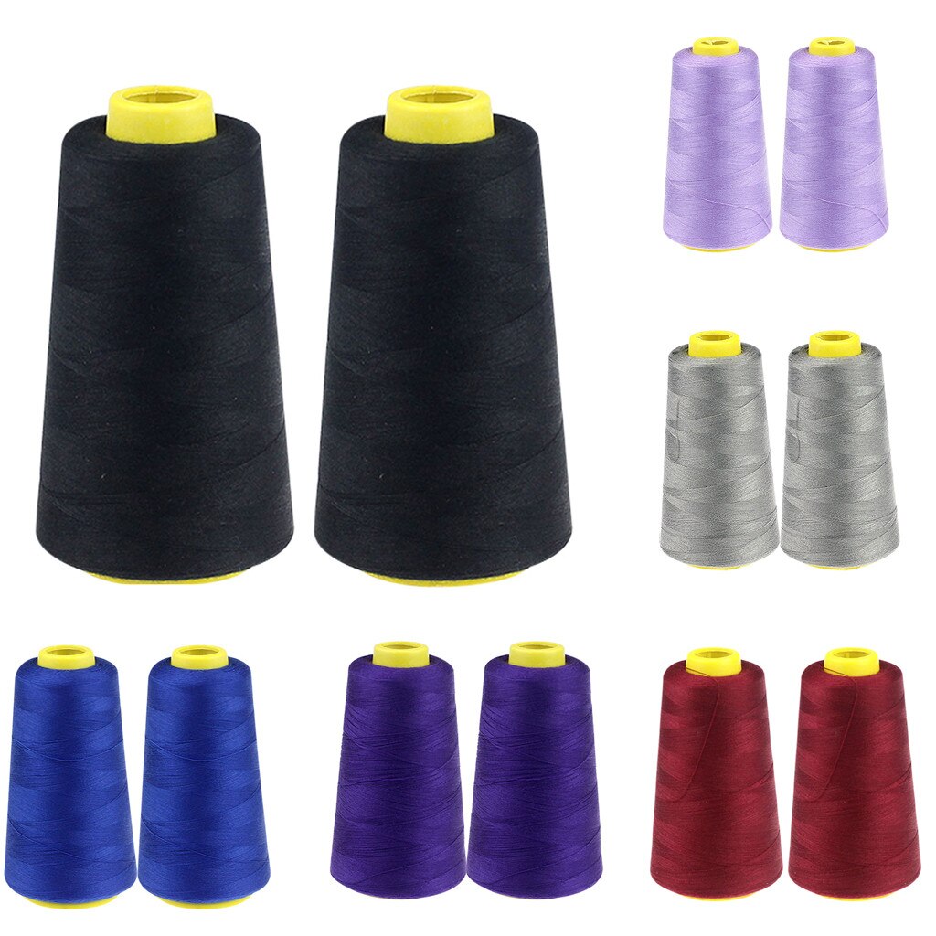 2PC 2300 Yards Household Sewing Thread Polyester Thread Set Strong And Durable Color Sewing Threads For Hand Machines#25