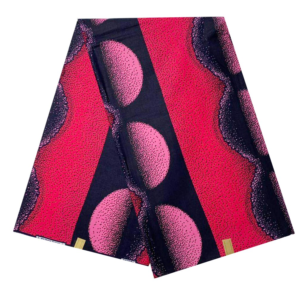 African Wax Block Print Fabric 6 Yards Ankara Fabric Super Real Wax Pagne Cotton African Wear for Women Clothing