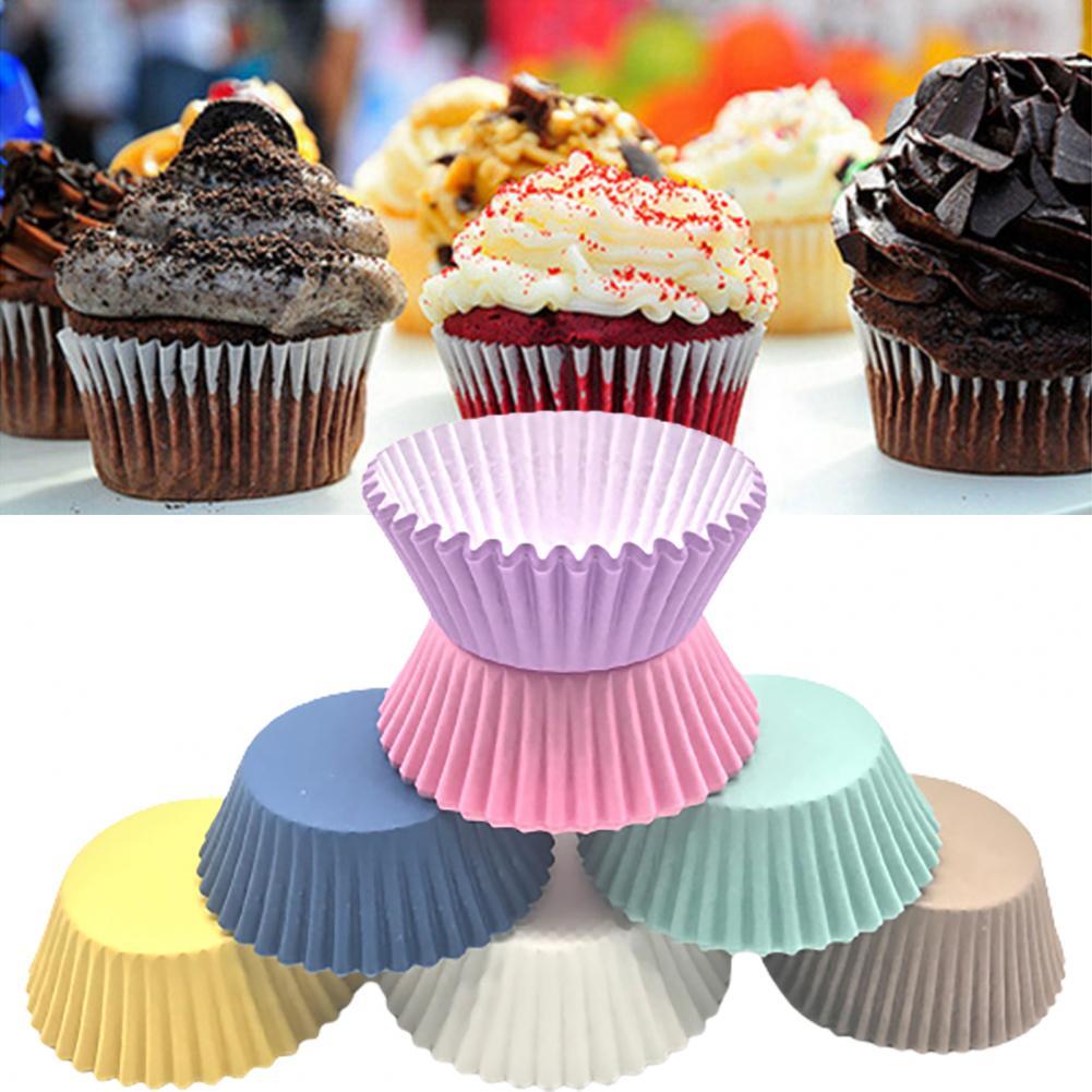 1000 Stuks Cupcake Liners Food Grade Hittebestendige Papier Bakken Muffin Doos Gevallen Levert Voor Thuis