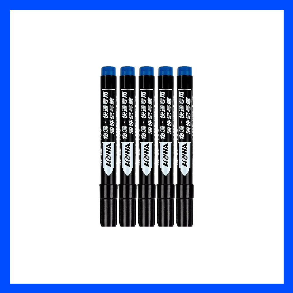 Rotuladores a base de aceite impermeables, tinta negra, azul y roja para vidrio, Metal, papelería, arte, dibujo, suministros escolares de oficina, 5-50 Uds.: YELLOW