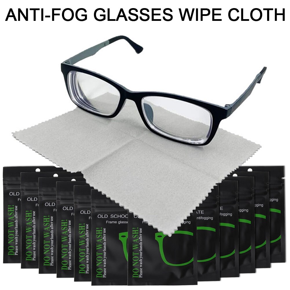 10pc/Lot Anti-Fogging Cloth for Eyewear Lens Pre-moistened Antifog Lens Cloth Defogger Eyeglass Wipe Prevent Fogging for Glasses