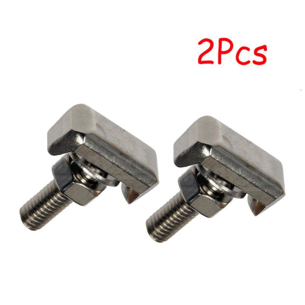 y de , 2 * conectores de terminales de Cable de batería, reemplazo de perno T para coche, acero inoxidable 19116852
