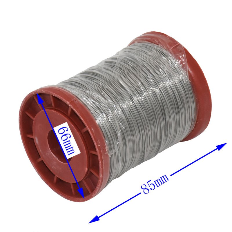 1 rollo de alambre de hierro/acero inoxidable para apicultura, 0,5mm, 500g, marcos de colmena, herramienta de base, equipo de Apicultura