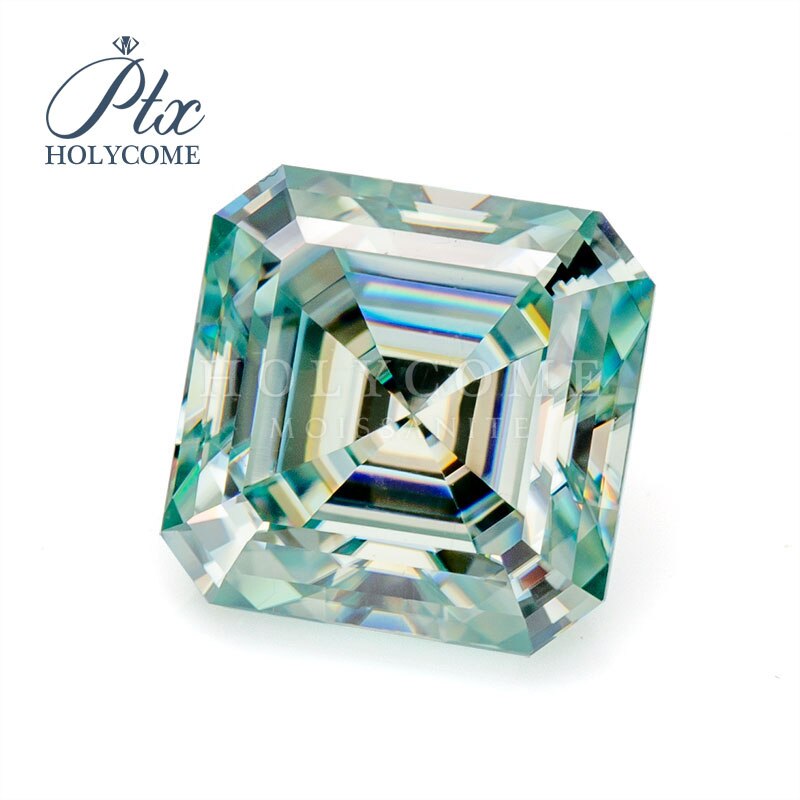 4x4mm 2020 gorąca sprzedaż D VVS1 wysokiej jakości niebieski Asscher cięcia GRA luźny moissanit dostawca fabryka bezpośredni sprzedaż kamień