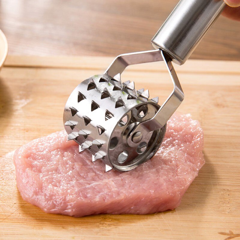 Ruostumattomasta teräksestä valmistettu lihan mureuttaja pihvi grilli bbq ruoanlaitto keittiötyökalu