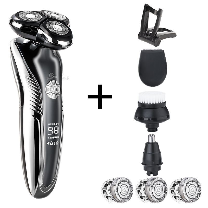 Heren Scheerapparaat Elektrisch Scheerapparaat Voor Mannen Machine Scheren Tondeuse Machine Multifunctionele 4 In 1 Scheermes Usb Opladen Epilator: 3015-e