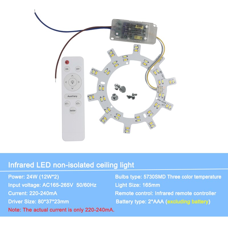Smart2.4G Infrarood Beloven AC85-265V Met Plafond Afstandbediening Led Lamp Voor Plafondlamp Indoor Plafondlamp