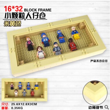 Dubbi Blocchi di Costruzione minifig Che Mostra Photo Frame no minifig Giocattoli ninjag0o Educativi Compatibile Con NOTA di MARCA per il regalo: 16-32 beige