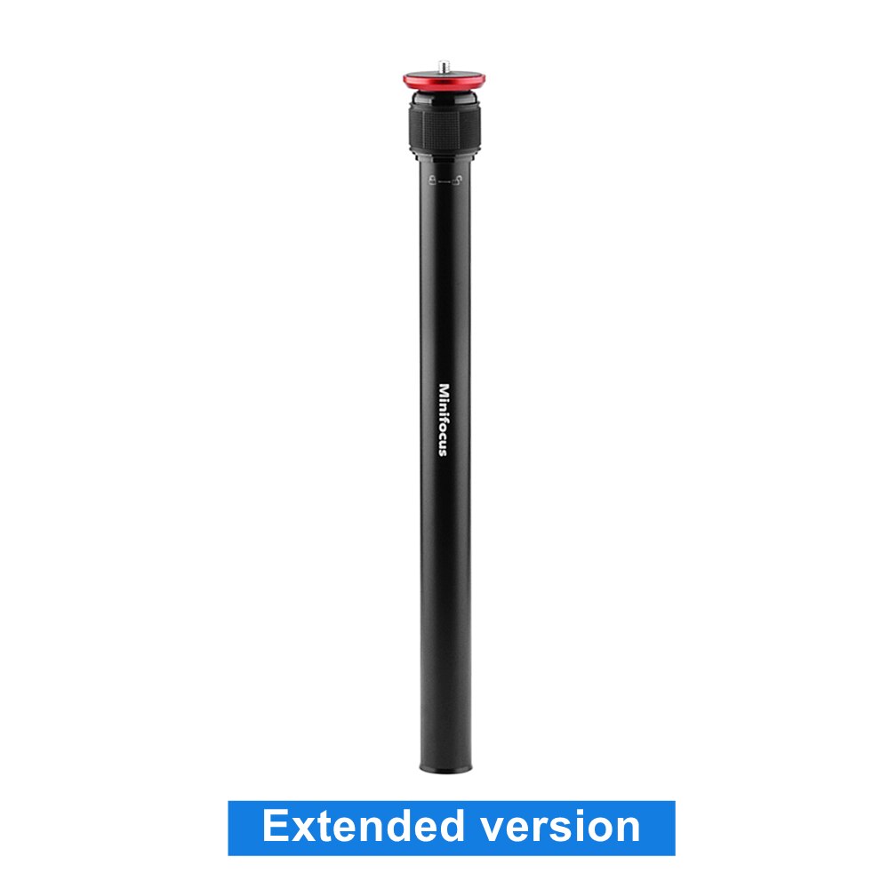 Tubo de extensión de columna central para trípode, extensor de montaje de cámara, varilla telescópica, poste de 2 secciones para cámara DSLR, trípodes de cardán de mano: Extended