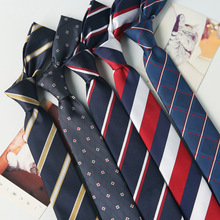 Mænd slips slips herre vestidos business bryllup slips mandlige kjole legame gravata england striber jacquard vævet 6cm
