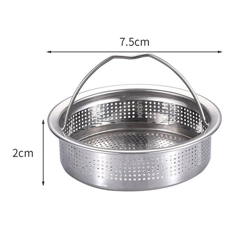 Kitchen Sink Filter Stainless Steel Mesh Sewer Sink Strainer Filter Bathroom Sink Strainer Drain Hole Filter Trap Waste Screen: Brown