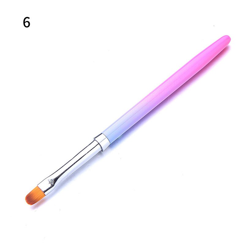 1 Uds delineador de gel uv pintura brocha rosa dorada Color portátil dibujo bolígrafo cepillo de uñas mango manicura uñas arte herramienta de