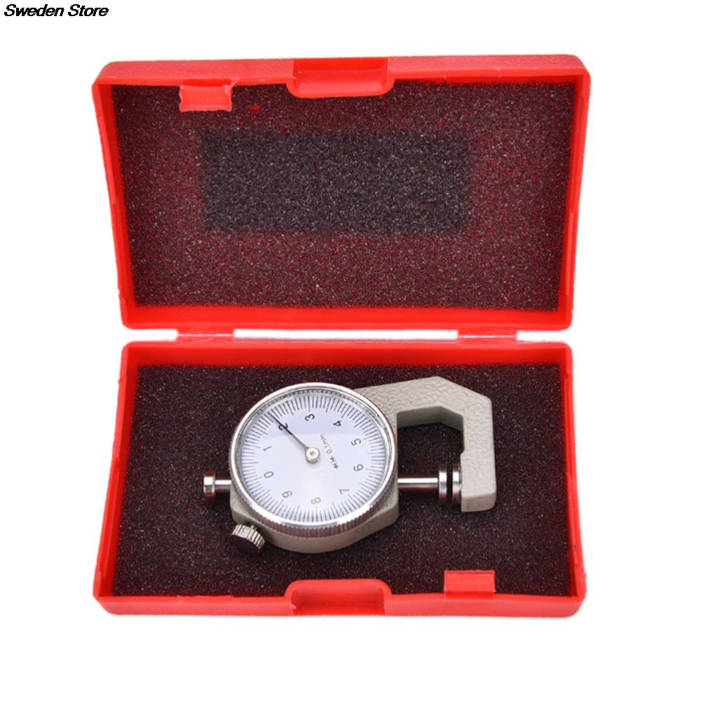 0-10Mm Dial Diktemeter Leer Papier Dikte Meter Tester Voor Lederen Flim Papier 1Pc
