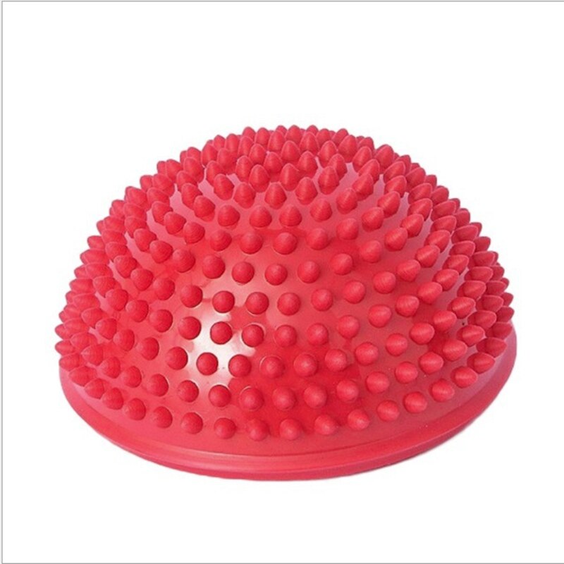 16cm Yoga Ball PVC Inflatable Massage Point Half Fit Ball Balance Trainer Stabilizer GYM Pilates Fitness Balancing Bosu Ball