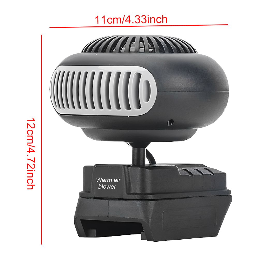 170W Fast-heating Electric Heater Mini Fan Battery Powered Small Space Heater Office Home Heater Fan for Cold Weather