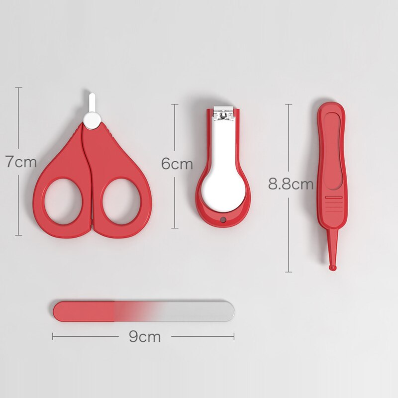 4 teile/satz Baby Healthcare Bausätze Nagel Haarschneidemaschine setzt Baby Sicherheit Schere Spezielle Art Nagel Haarschneidemaschine Für Neugeborene Baby Sicherheit Pflege