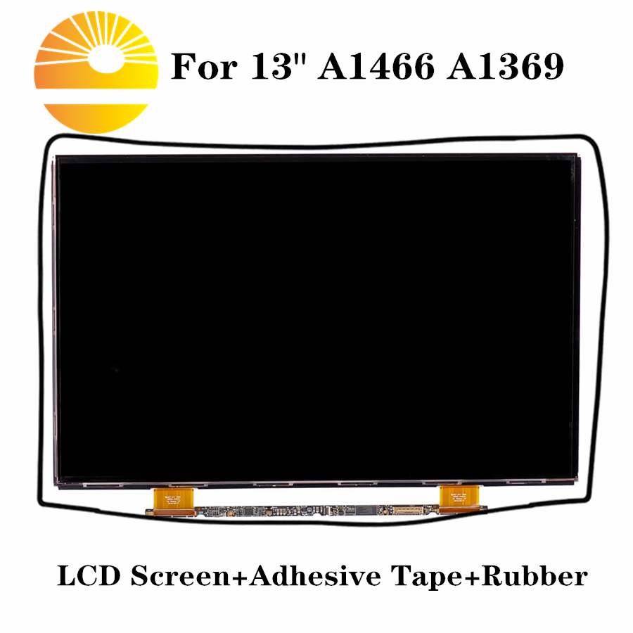 13 "Laptop Lcd Voor Macbook Air A1369 A1466 Lcd-scherm Panelen Met Plakband + Rubber