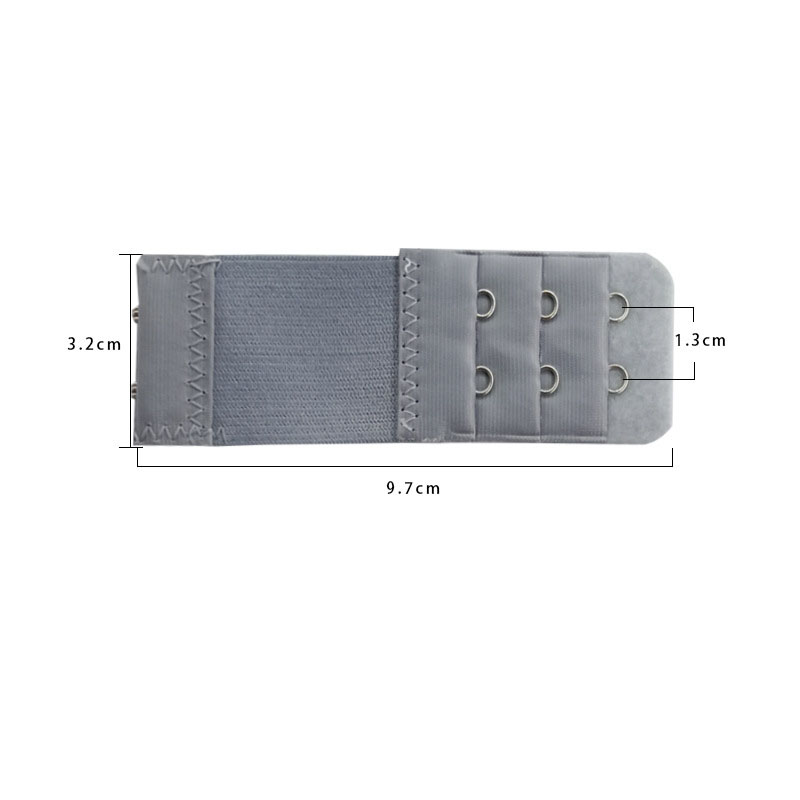 1PC 2 Haken Bh Verlängerung Für frauen Elastische Bh Erweiterung Gurt Haken Clip Expander Einstellbare Gürtel Schnalle Unterwäsche 13 farben: Grau