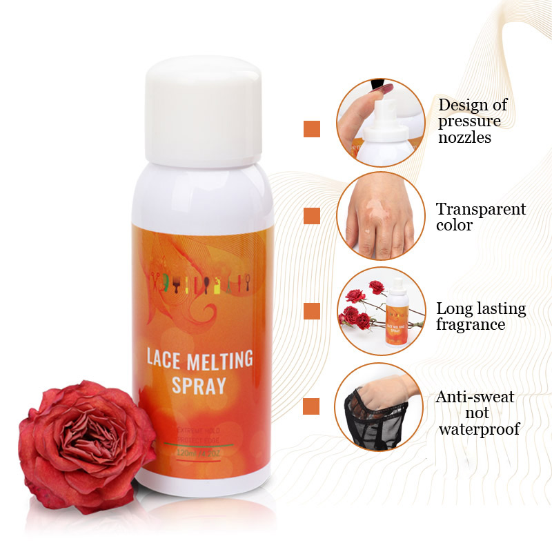 Spray de fusión y sujeción de encaje, adhesivo de cabello sin pegamento para asegurar pelucas delanteras de encaje, Spray de fusión de encaje para pelucas de cierre