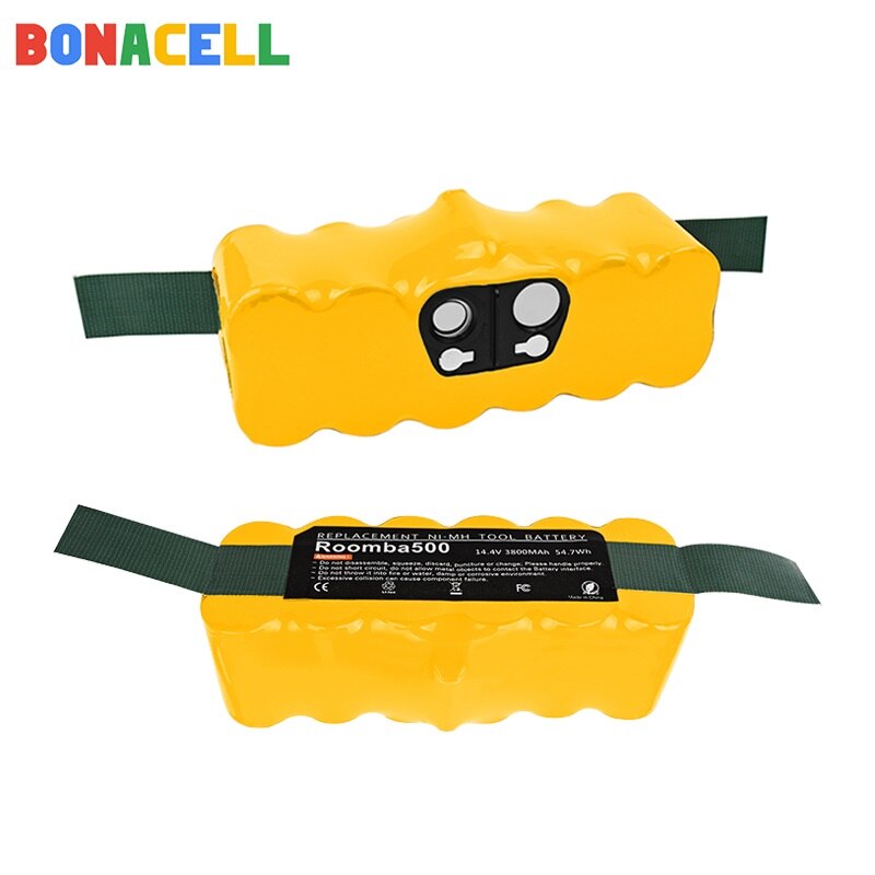 6400mAh 14.4V Roomba 500 3800mAh Battery for iRobot Roomba 600 700 800 Series Vacuum Cleaner iRobot roomba 620 650 770 780 580: 2 Pack Ni-MH 3800