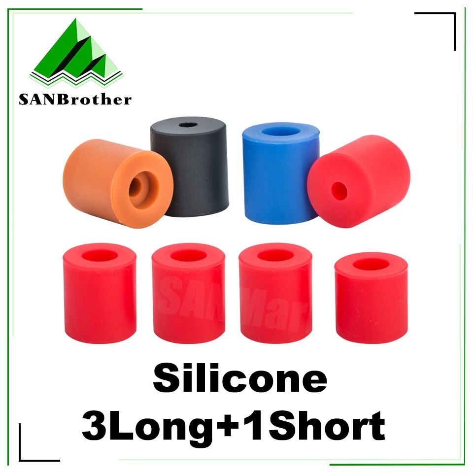 Piezas de impresora 3D, espaciador sólido de silicona de alta temperatura, columna de nivelación de cama , 3 piezas de largo + 1 pieza corta para CR-10/ CR10S Ender-3