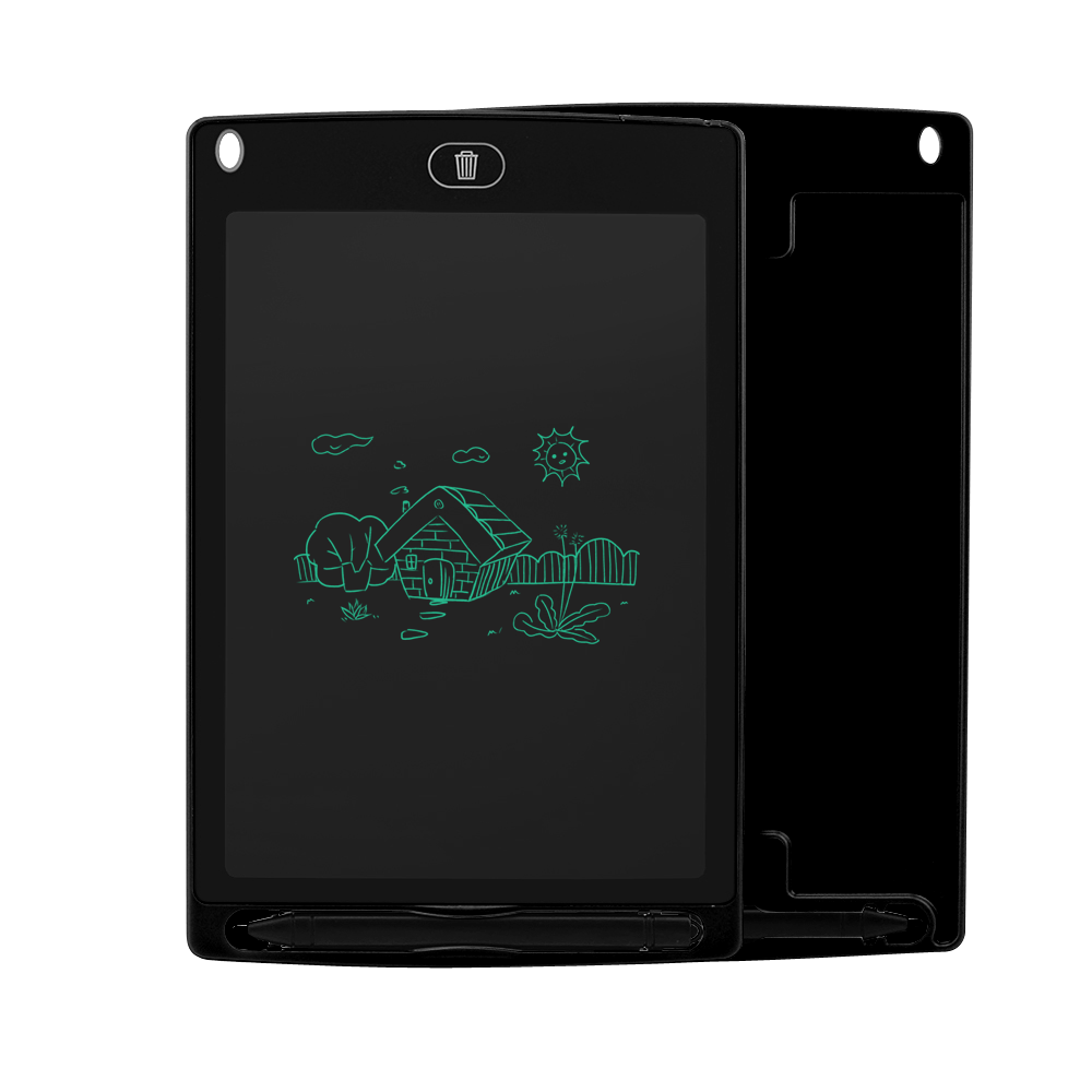 Sunany Lcd Schrijven Tablet 8.5 ''Inch Elektronische Tekening Schrijfbord Handschrift Pads Ultra-Dunne Board Met Pen Wissen knop: Zwart