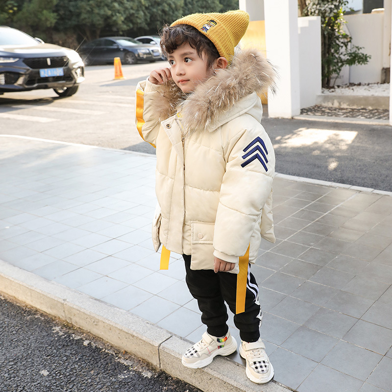 Winter kinder unten baumwolle junge dicke daunen jacke