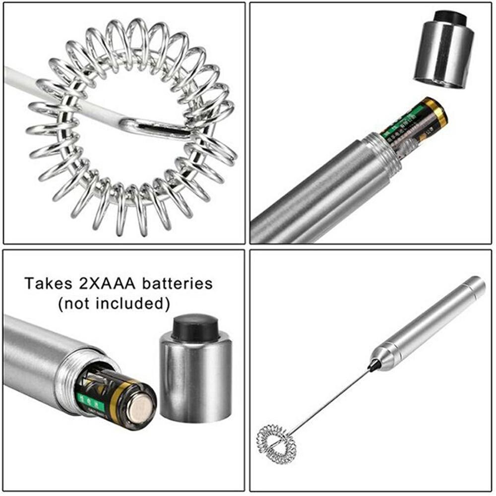 Electric Milk Frother Automatic Handheld Foam Maker for Egg Latte Cappuccino Chocolate Matcha Home Kitchen Coffee Tool