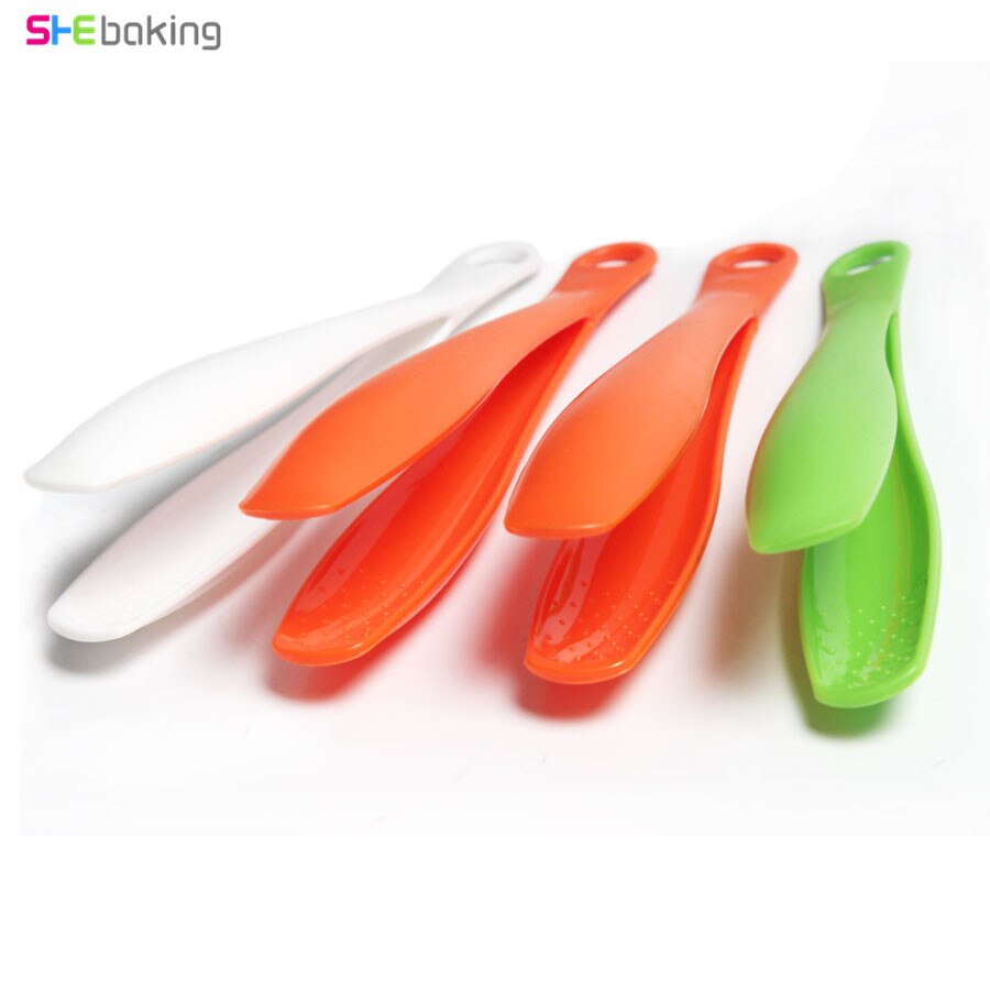 Shebaking 2 stk/set Plastic Voedseltangen Clips Non-stick BBQ Buffet Clip Voedsel Taart Groente Fruit Salade Tong Keuken gereedschap Gadgets