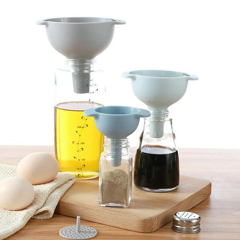 Filter Multi-Function Funnel Set Filter Oil Can Household Oil Hopper Sub-Packaging Plastic Funnel Kitchen Tools