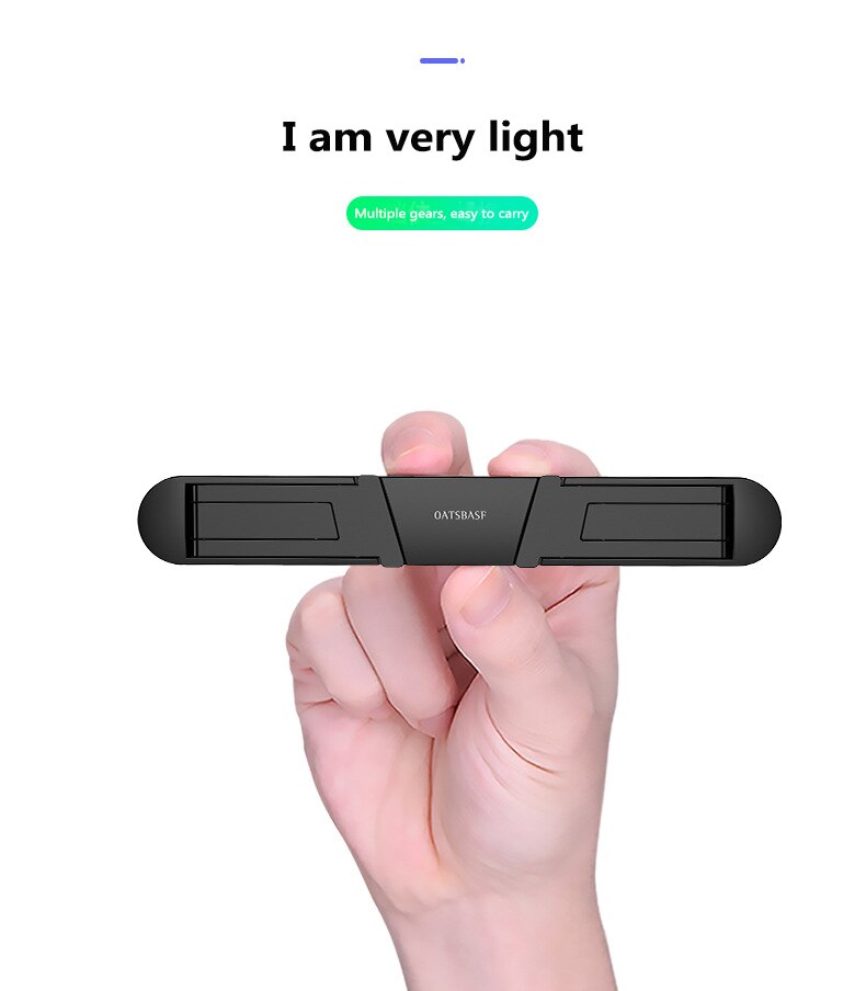 Support d'ordinateur portable Invisible portable Mini pliable en plastique ordinateur portable support d'ordinateur support de refroidissement