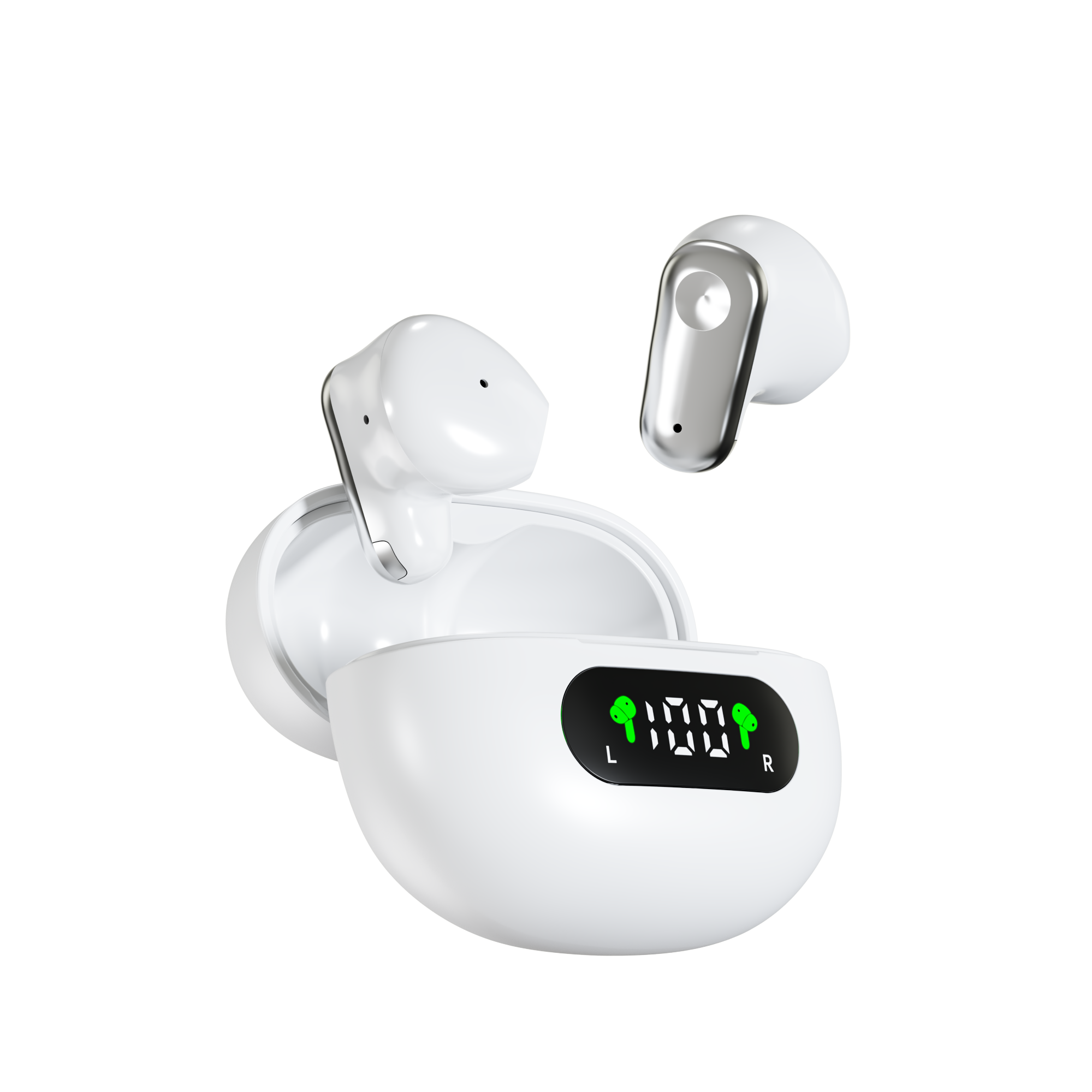 Auricolari wireless, auricolari in-ear tws touch control con display led, ideali per sport, musica e giochi, compatibili