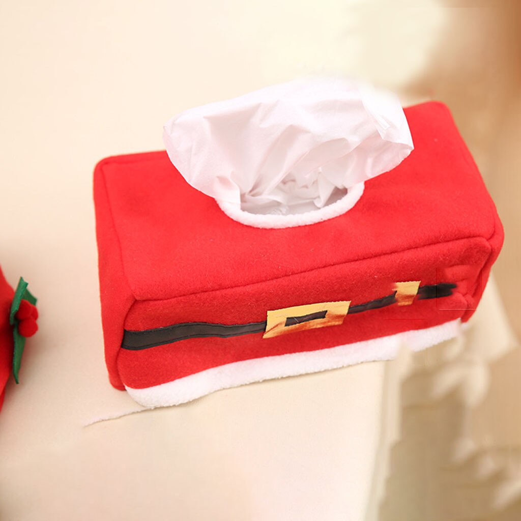 Year Christmas Decorations Christmas Tissue Box Set Christmas Desktop Decoration Tissue Box