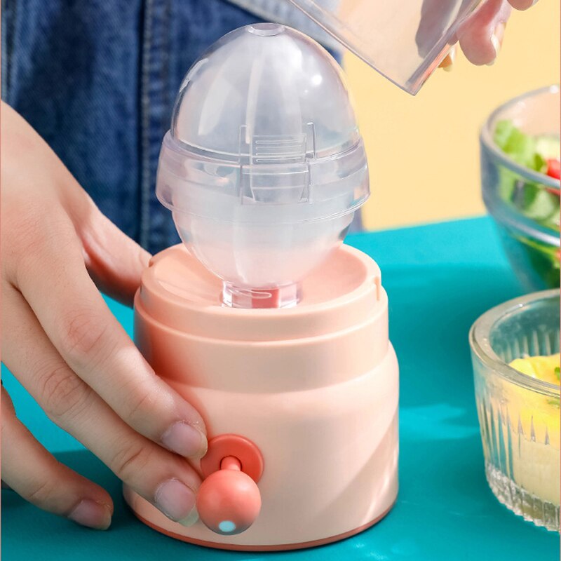 Egg Scrambler Shaker Hand Pull Type Manual Egg White Yolk Whisk Mixer Practical Egg Scrambler Shaker Hand Pull Type PR