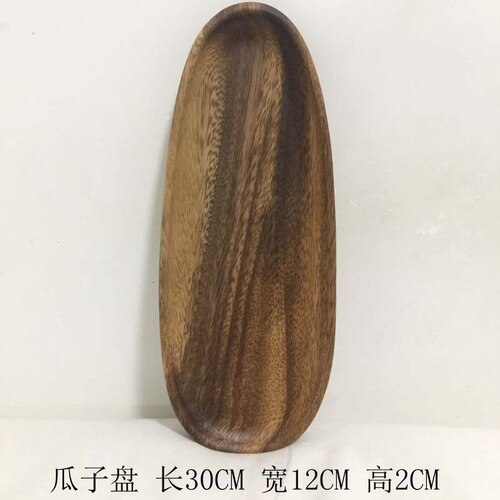 Ganze Holz liebeskummer Holz Unregelmäßigen Oval Massivholz Pfanne Platte Obst Gerichte Untertasse Tee-tablett Nachtisch Erzähler Geschirr einstellen: E 30X12X2CM